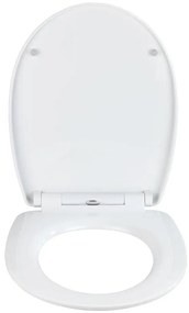 WENKO 24082800-Sedile WC DROPLETS 45x38,8 cm multicolore/cromato lucido