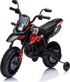 Moto Elettrica per Bambini 12V con Licenza Aprilia RX-125 Motocross Rossa...