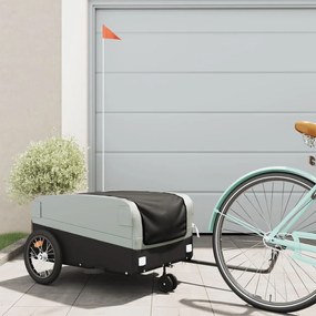Rimorchio Da Bici Nero E Grigio 45 Kg İn Ferro /