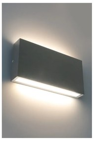 Applique LED garage madrid grigio,, luce con 3 temperature di colore BOTLIGHTING IP65 cct da bianco caldo a bianco freddo