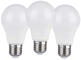 3 PZ Lampada Led E27 A60 11W Bianco Caldo 2700K Bulbo Sfera 1055 Lumen SKU-7352