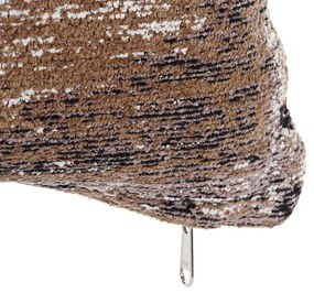 Cuscino DKD Home Decor Nero Beige Poliestere Cotone Marrone Chiaro (45 x 12 x 45 cm)