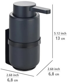 WENKO 54657100 - Dispenser di sapone WOYA 250 ml nero