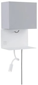 Paulmann 78913 - LED/2,5W + 1xE27/40W Applique da parete con porta USB MERANI 230V