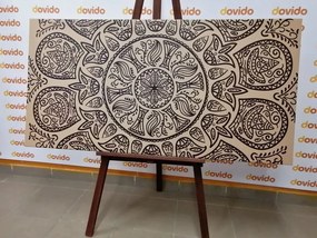 Stampa su tela – Mandala con motivo naturale astratto
