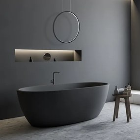 Lampadario LED a cavo SATURNO LED/28W/230V Ø 50 cm IP44 antracite