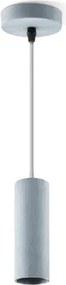 Lampadario a cavo SAGA 1xE27/40W/230V grigio