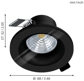 Eglo 99494 - Lampada da bagno LED dimmerabile SALABATE LED/6W/230V 4000K IP44