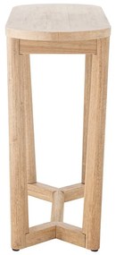 Tavolo consolle di colore naturale in legno di cauciù massiccio 35x100 cm Serrone – Bloomingville