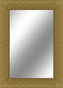 Specchio rettangolare in legno oro 98 x 138 cm