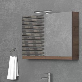 Specchiera bagno contenitore 90 cm con 2 ante NEL-90 - KAMALU
