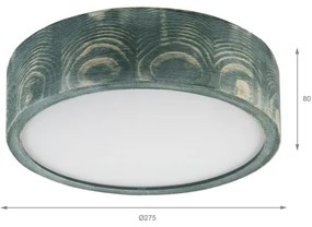 Brilagi - Lampada da soffitto PINO 1xE27/15W/230V pino/verde diam. 27,5 cm