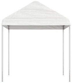 Gazebo con Tetto Bianco 15,61x2,28x2,69 m in Polietilene