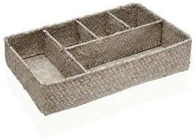 Contenitori per Cassetti Versa Rattan Alghe marine 22 x 7 x 35 cm