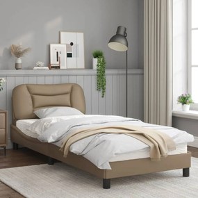 Giroletto con luci led cappuccino 80x200 cm in similpelle