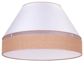 Duolla - Plafoniera AVIGNON 3xE27/15W/230V diametro 60 cm bianco/marrone