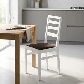 BEATRIX - sedia moderna in legno con seduta in stoffa