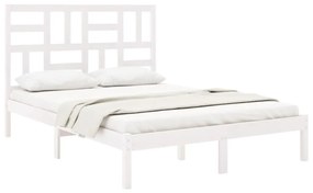 Giroletto bianco in legno massello 120x190 cm small double