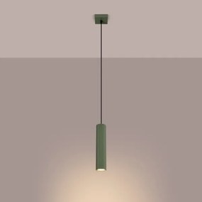 Sollux SL.1611 - Lampadario a sospensione con filo KARBON 1xGU10/10W/230V verde
