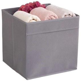 Scatola in tessuto grigio 30x30x30 cm - Mioli Decor