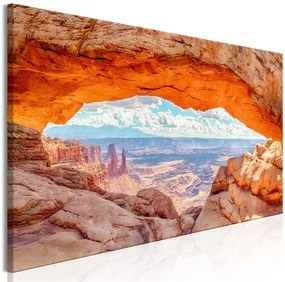 Quadro Canyon in Utah (1 Part) Narrow  Colore Arancione, Dimensioni e Misure 120x40