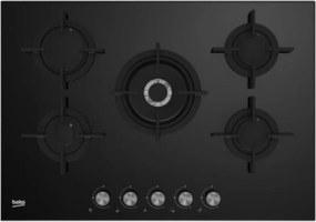 Beko - hisw 75222 s Piano Cottura Incorporato Gas 5 Fornelli Nero