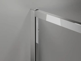 Mexen Exo cabina doccia quadrata scorrevole 90 x 90 cm, trasparente, cromo - 8111-090-090-01-00