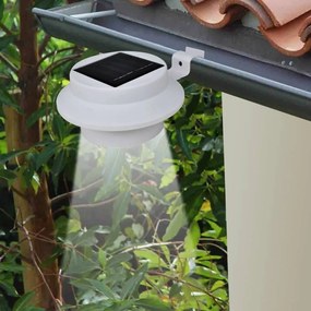 Esterno Lampada Solare Set 6 Pezzi Recinzione Luce Bianca /