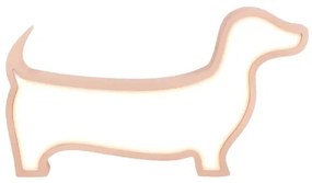 Lampada da tavolo LED per bambini DOG LED/12W/230V rosa