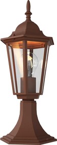 Paletto Lanterna Vintage 40cm E27 IP54 Corten - Serie Tosca