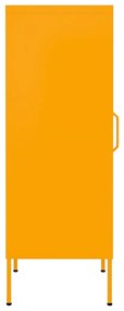 Armadietto giallo senape 42,5x35x101,5 cm in acciaio