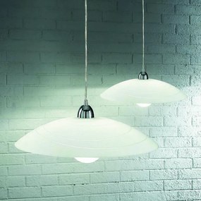 Lampadario Neoclassico Kent cromo paralume bianco E27 Ø50cm LA MIA LUCE