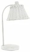 Lampada da tavolo DKD Home Decor Metallo Bianco vimini 220 V 50 W (22 x 28 x 48 cm)