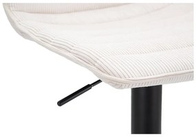 Sgabello da bar bianco e nero con altezza regolabile (altezza seduta 61 cm) Malia - Mauro Ferretti