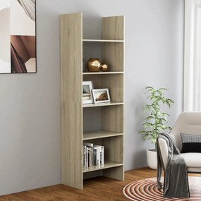 Libreria Rovere Sonoma 60x35x180 Cm İn Legno Multistrato /