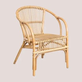 Sedia Da Giardino In Rattan Con Braccioli Yungas Natural - Sklum