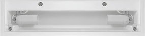 Applique da Parete 2xE14 Rettangolare 36cm in Gesso Pitturabile