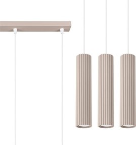 Lampadario grigio tortora in metallo Gleam – Sollux