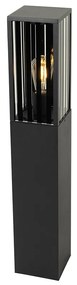 Lampada da terra da esterno moderna nera 80 cm IP44 - Dijon