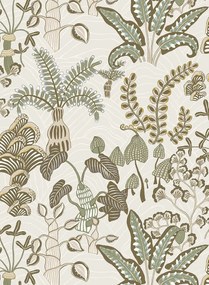 Josephine Munsey Carta da parati Woodland Floor - Soft Olive