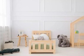 Letto per bambini in legno di pino in colore naturale 90x200 cm CPN - Adeko