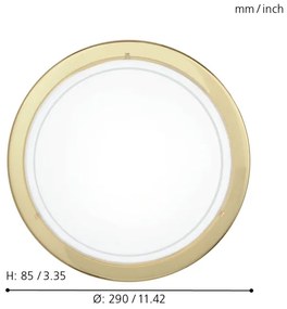 EGLO 83157 - Plafoniera PLANET1 1xE27/60W