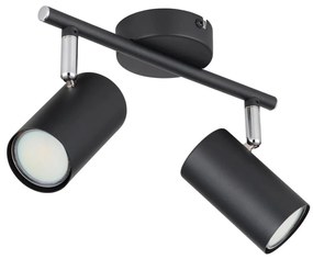 Globo 57914-2 - Faretto ALLVI 2xGU10/25W/230V nero