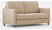 Divano 2 Posti 158x85x85 cm Karay in Tessuto Beige