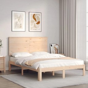 Giroletto Senza Materasso 140x200 Cm İn Legno Massello Di Pino /