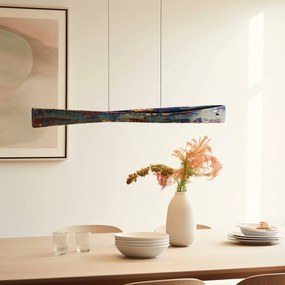 Lampada LED a sospensione Baloria di Quitani colorata/ossidata