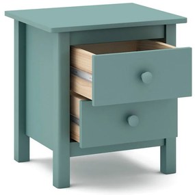 Comodino per bambini in legno di pino color petrolio Max - Marckeric