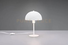 Nola lampada da tavolo metallo bianco forma fungo h. 31cm 1 luce at...