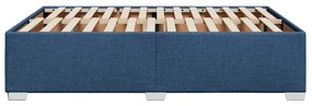 Giroletto senza materasso blu 140x190 cm in tessuto