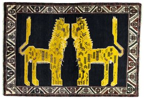 Gabbeh Tappeto persiano 100x150 Blu (Iran) Annodato A Mano